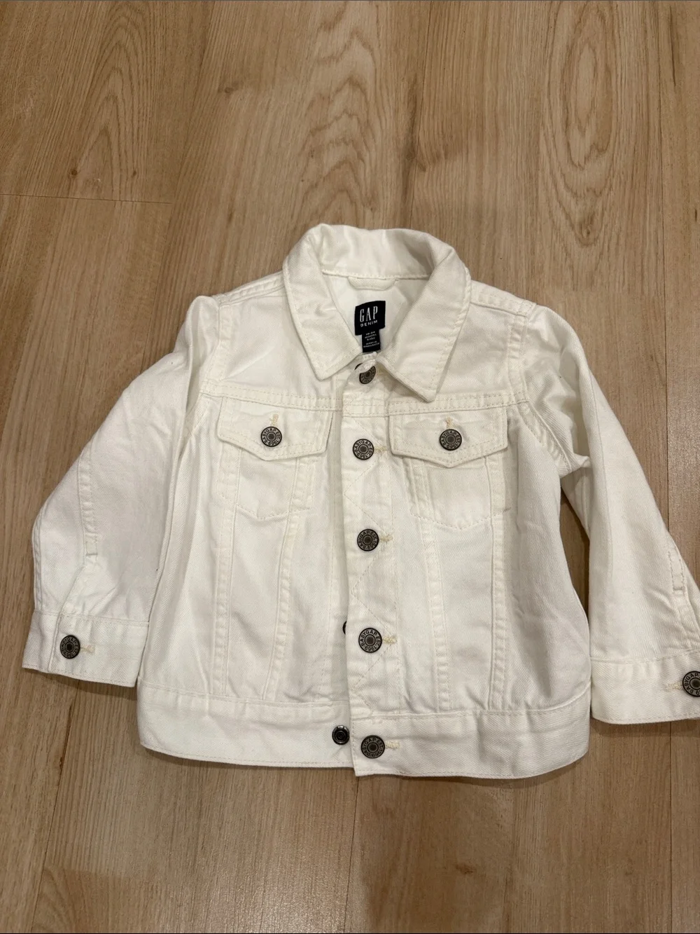 GAP Kids Off-White Denim Jacket